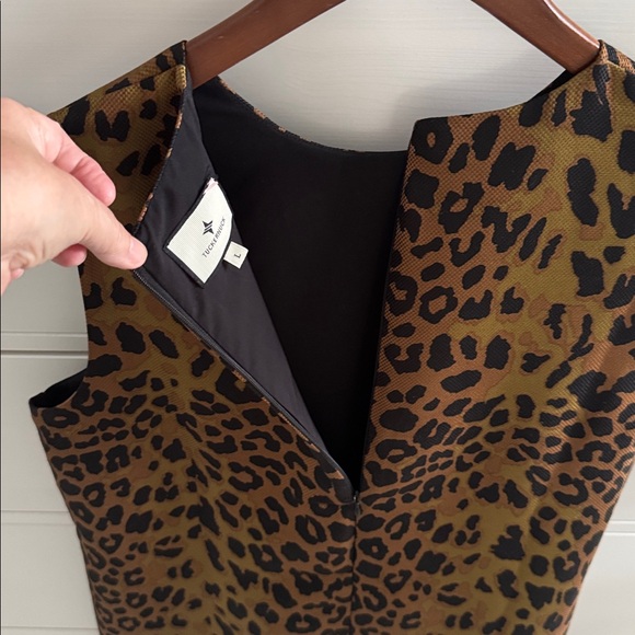 Tuckernuck Leopard Print Sleeveless Mini Dress Size L - Picture 6 of 7